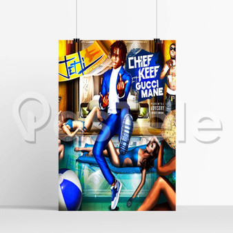 Chief Keef Feat Gucci Mane Jet Li Silk Poster Print Wall Decor 20 x 13 Inch 24 x 36 Inch
