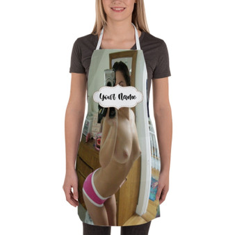 Pastele Bridget Phetasy jpeg Custom Personalized Name Kitchen Apron Awesome With Adjustable Strap and Big Pockets For Cooking Baking Cafe Coffee Barista Cheff Bartender