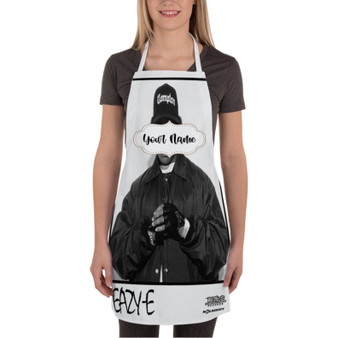 Pastele Eazy E Custom Personalized Name Kitchen Apron Awesome With Adjustable Strap and Big Pockets For Cooking Baking Cafe Coffee Barista Cheff Bartender