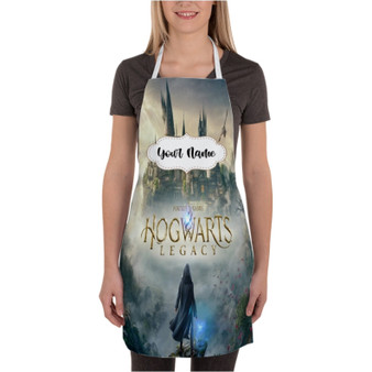 Pastele Hogwarts Legacy Custom Personalized Name Kitchen Apron Awesome With Adjustable Strap and Big Pockets For Cooking Baking Cafe Coffee Barista Cheff Bartender