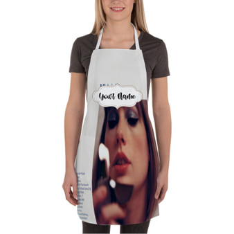 Pastele Taylor Swift Midnights 3am Edition jpeg Custom Personalized Name Kitchen Apron Awesome With Adjustable Strap and Big Pockets For Cooking Baking Cafe Coffee Barista Cheff Bartender