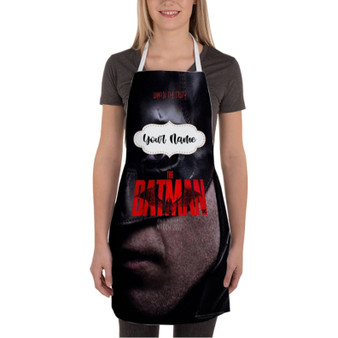 Pastele The Batman Unmask The Truth Custom Personalized Name Kitchen Apron Awesome With Adjustable Strap and Big Pockets For Cooking Baking Cafe Coffee Barista Cheff Bartender