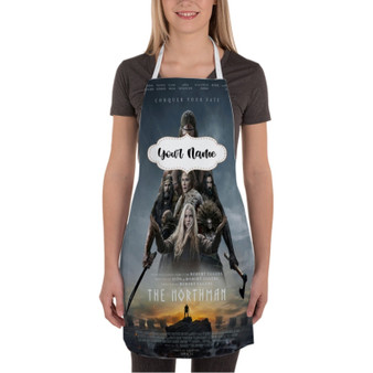 Pastele The Northman Conquer Your Fate jpeg Custom Personalized Name Kitchen Apron Awesome With Adjustable Strap and Big Pockets For Cooking Baking Cafe Coffee Barista Cheff Bartender
