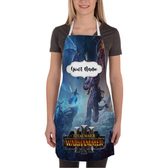 Pastele Total War Warhammer III Custom Personalized Name Kitchen Apron Awesome With Adjustable Strap and Big Pockets For Cooking Baking Cafe Coffee Barista Cheff Bartender