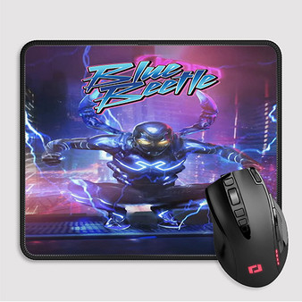 Pastele Blue Beetle Custom Mouse Pad Awesome Personalized Printed Computer Mouse Pad Desk Mat PC Computer Laptop Game keyboard Pad Premium Non Slip Rectangle Gaming Mouse Pad