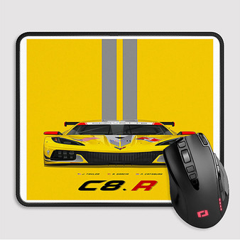 Pastele Chevrolet Corvette C8 R Custom Mouse Pad Awesome Personalized Printed Computer Mouse Pad Desk Mat PC Computer Laptop Game keyboard Pad Premium Non Slip Rectangle Gaming Mouse Pad