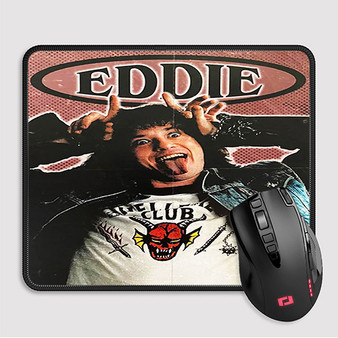 Pastele Eddie Munson Custom Mouse Pad Awesome Personalized Printed Computer Mouse Pad Desk Mat PC Computer Laptop Game keyboard Pad Premium Non Slip Rectangle Gaming Mouse Pad