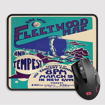 Pastele Fleetwood Mac Vintage Custom Mouse Pad Awesome Personalized Printed Computer Mouse Pad Desk Mat PC Computer Laptop Game keyboard Pad Premium Non Slip Rectangle Gaming Mouse Pad