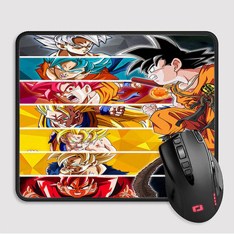Pastele Goku Dragon Ball Z Custom Mouse Pad Awesome Personalized Printed Computer Mouse Pad Desk Mat PC Computer Laptop Game keyboard Pad Premium Non Slip Rectangle Gaming Mouse Pad