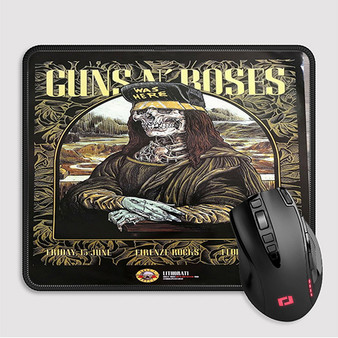 Pastele Guns N Roses Italy Custom Mouse Pad Awesome Personalized Printed Computer Mouse Pad Desk Mat PC Computer Laptop Game keyboard Pad Premium Non Slip Rectangle Gaming Mouse Pad