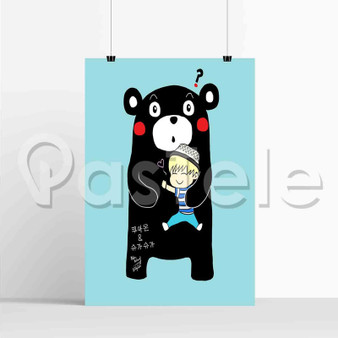 Kumamon New Silk Poster Custom Printed Wall Decor 20 x 13 Inch 24 x 36 Inch