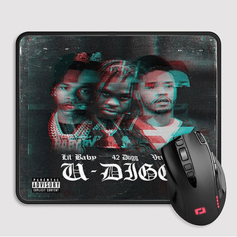 Pastele Lil Baby U Digg Custom Mouse Pad Awesome Personalized Printed Computer Mouse Pad Desk Mat PC Computer Laptop Game keyboard Pad Premium Non Slip Rectangle Gaming Mouse Pad