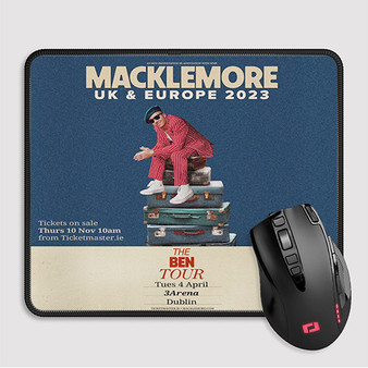 Pastele Macklemore 2023 Tour Custom Mouse Pad Awesome Personalized Printed Computer Mouse Pad Desk Mat PC Computer Laptop Game keyboard Pad Premium Non Slip Rectangle Gaming Mouse Pad