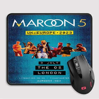 Pastele Maroon 5 2023 Tour Custom Mouse Pad Awesome Personalized Printed Computer Mouse Pad Desk Mat PC Computer Laptop Game keyboard Pad Premium Non Slip Rectangle Gaming Mouse Pad