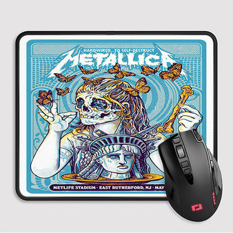 Pastele Metallica East Rutherford Custom Mouse Pad Awesome Personalized Printed Computer Mouse Pad Desk Mat PC Computer Laptop Game keyboard Pad Premium Non Slip Rectangle Gaming Mouse Pad