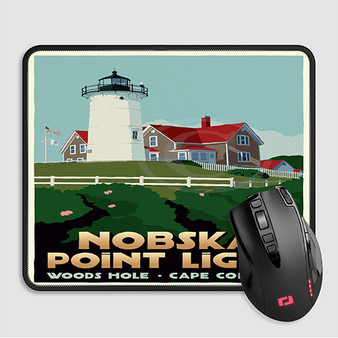 Pastele Nobska Point Light Custom Mouse Pad Awesome Personalized Printed Computer Mouse Pad Desk Mat PC Computer Laptop Game keyboard Pad Premium Non Slip Rectangle Gaming Mouse Pad