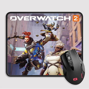 Pastele Overwatch 2 Custom Mouse Pad Awesome Personalized Printed Computer Mouse Pad Desk Mat PC Computer Laptop Game keyboard Pad Premium Non Slip Rectangle Gaming Mouse Pad
