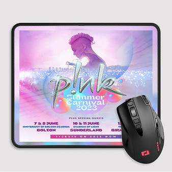 Pastele Pink 2023 Tour Custom Mouse Pad Awesome Personalized Printed Computer Mouse Pad Desk Mat PC Computer Laptop Game keyboard Pad Premium Non Slip Rectangle Gaming Mouse Pad