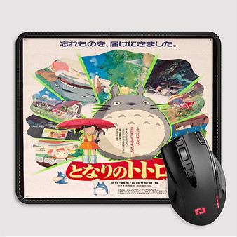 Pastele Studio Ghibli Custom Mouse Pad Awesome Personalized Printed Computer Mouse Pad Desk Mat PC Computer Laptop Game keyboard Pad Premium Non Slip Rectangle Gaming Mouse Pad