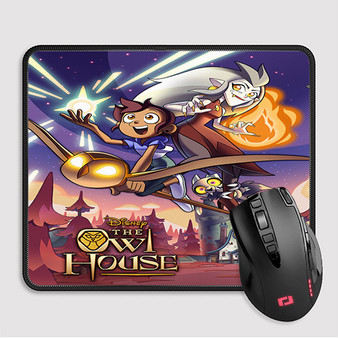 Pastele The Owl House Custom Mouse Pad Awesome Personalized Printed Computer Mouse Pad Desk Mat PC Computer Laptop Game keyboard Pad Premium Non Slip Rectangle Gaming Mouse Pad