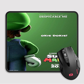 Pastele The Super Mario Bros Movie 4 jpeg Custom Mouse Pad Awesome Personalized Printed Computer Mouse Pad Desk Mat PC Computer Laptop Game keyboard Pad Premium Non Slip Rectangle Gaming Mouse Pad