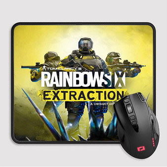 Pastele Tom Clancy s Rainbow Six Extraction Custom Mouse Pad Awesome Personalized Printed Computer Mouse Pad Desk Mat PC Computer Laptop Game keyboard Pad Premium Non Slip Rectangle Gaming Mouse Pad