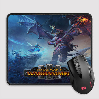 Pastele Total War Warhammer III Custom Mouse Pad Awesome Personalized Printed Computer Mouse Pad Desk Mat PC Computer Laptop Game keyboard Pad Premium Non Slip Rectangle Gaming Mouse Pad