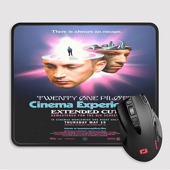 Pastele Twennty One Pilots Cinema Experience Custom Mouse Pad Awesome Personalized Printed Computer Mouse Pad Desk Mat PC Computer Laptop Game keyboard Pad Premium Non Slip Rectangle Gaming Mouse Pad