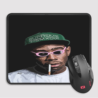 Pastele Tyler the Creator Custom Mouse Pad Awesome Personalized Printed Computer Mouse Pad Desk Mat PC Computer Laptop Game keyboard Pad Premium Non Slip Rectangle Gaming Mouse Pad