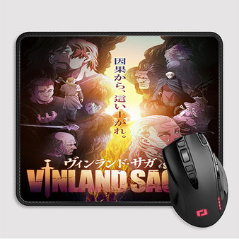 Pastele Vinland Saga 2nd Season Custom Mouse Pad Awesome Personalized Printed Computer Mouse Pad Desk Mat PC Computer Laptop Game keyboard Pad Premium Non Slip Rectangle Gaming Mouse Pad