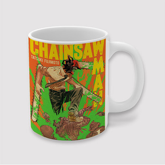 Pastele Chainsaw Man Vintage Custom Ceramic Mug Awesome Personalized Printed 11oz 15oz 20oz Ceramic Cup Coffee Tea Milk Drink Bistro Wine Travel Party White Mugs With Grip Handle