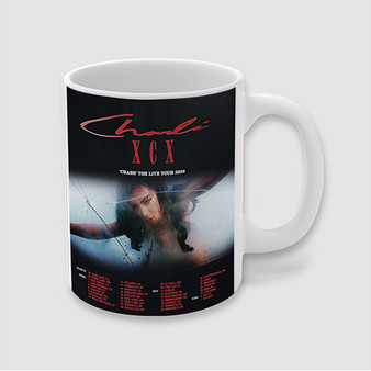 Pastele Charli XCX Crash Tour 2022 Custom Ceramic Mug Awesome Personalized Printed 11oz 15oz 20oz Ceramic Cup Coffee Tea Milk Drink Bistro Wine Travel Party White Mugs With Grip Handle