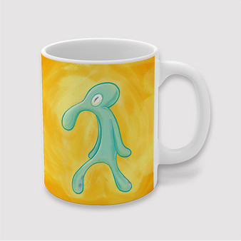 Pastele High Res Bold and Brash Squidward Custom Ceramic Mug Awesome Personalized Printed 11oz 15oz 20oz Ceramic Cup Coffee Tea Milk Drink Bistro Wine Travel Party White Mugs With Grip Handle