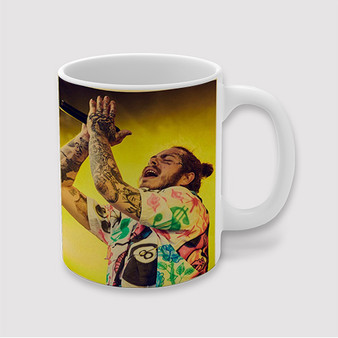 Pastele Post Malone Concert Custom Ceramic Mug Awesome Personalized Printed 11oz 15oz 20oz Ceramic Cup Coffee Tea Milk Drink Bistro Wine Travel Party White Mugs With Grip Handle
