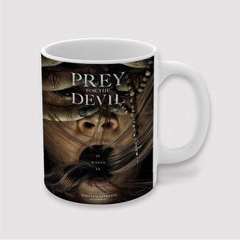 Pastele Prey For The Devil Poster Custom Ceramic Mug Awesome Personalized Printed 11oz 15oz 20oz Ceramic Cup Coffee Tea Milk Drink Bistro Wine Travel Party White Mugs With Grip Handle