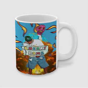 Pastele Tyler The Creator Cherry Bomb Custom Ceramic Mug Awesome Personalized Printed 11oz 15oz 20oz Ceramic Cup Coffee Tea Milk Drink Bistro Wine Travel Party White Mugs With Grip Handle