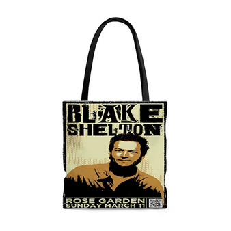 Pastele Blake Shelton Rose Garden Custom Personalized Tote Bag Awesome Unisex Polyester Cotton Bags AOP All Over Print Tote Bag School Work Travel Bags Fashionable Totebag