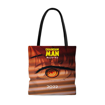 Pastele Chainsaw Man New Key Custom Personalized Tote Bag Awesome Unisex Polyester Cotton Bags AOP All Over Print Tote Bag School Work Travel Bags Fashionable Totebag