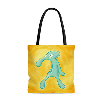 Pastele High Res Bold and Brash Squidward Custom Personalized Tote Bag Awesome Unisex Polyester Cotton Bags AOP All Over Print Tote Bag School Work Travel Bags Fashionable Totebag