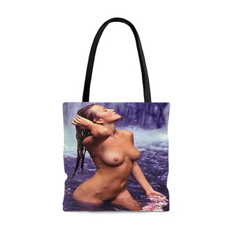 Pastele Kymberly Herrin Nude Custom Personalized Tote Bag Awesome Unisex Polyester Cotton Bags AOP All Over Print Tote Bag School Work Travel Bags Fashionable Totebag