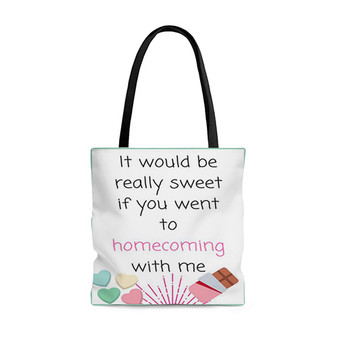 Pastele Last Minute Hoco Proposal Custom Personalized Tote Bag Awesome Unisex Polyester Cotton Bags AOP All Over Print Tote Bag School Work Travel Bags Fashionable Totebag