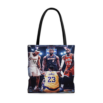 Pastele Lebron James NBA Custom Personalized Tote Bag Awesome Unisex Polyester Cotton Bags AOP All Over Print Tote Bag School Work Travel Bags Fashionable Totebag