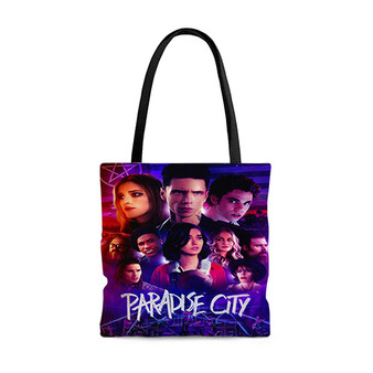 Pastele Paradise City Custom Personalized Tote Bag Awesome Unisex Polyester Cotton Bags AOP All Over Print Tote Bag School Work Travel Bags Fashionable Totebag