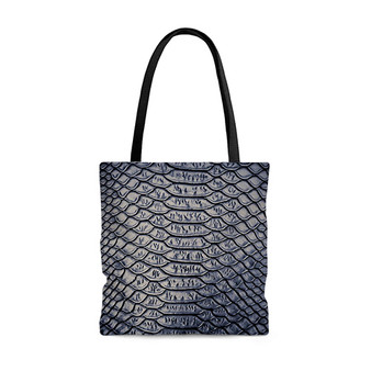 Pastele Snake Skin Custom Personalized Tote Bag Awesome Unisex Polyester Cotton Bags AOP All Over Print Tote Bag School Work Travel Bags Fashionable Totebag