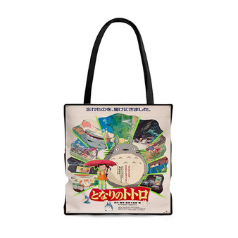 Pastele Studio Ghibli Custom Personalized Tote Bag Awesome Unisex Polyester Cotton Bags AOP All Over Print Tote Bag School Work Travel Bags Fashionable Totebag