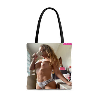 Pastele Tai Emery Nude Custom Personalized Tote Bag Awesome Unisex Polyester Cotton Bags AOP All Over Print Tote Bag School Work Travel Bags Fashionable Totebag