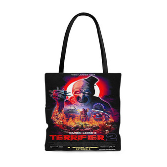 Pastele Terrifier 2 Custom Personalized Tote Bag Awesome Unisex Polyester Cotton Bags AOP All Over Print Tote Bag School Work Travel Bags Fashionable Totebag