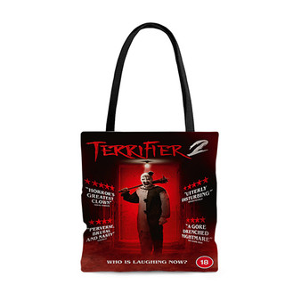 Pastele Terrifier 2 Movie Custom Personalized Tote Bag Awesome Unisex Polyester Cotton Bags AOP All Over Print Tote Bag School Work Travel Bags Fashionable Totebag