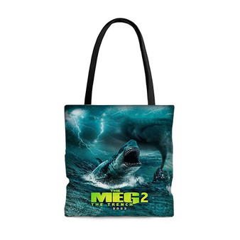 Pastele The Meg 2 The Trench Custom Personalized Tote Bag Awesome Unisex Polyester Cotton Bags AOP All Over Print Tote Bag School Work Travel Bags Fashionable Totebag
