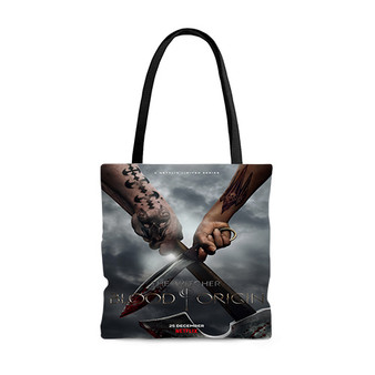 Pastele The Witcher Blood Origin Custom Personalized Tote Bag Awesome Unisex Polyester Cotton Bags AOP All Over Print Tote Bag School Work Travel Bags Fashionable Totebag